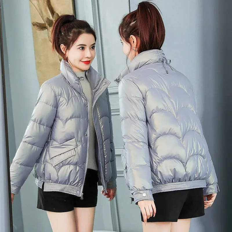 Shiny Down Cotton Coats Womens 2022 Autumn Winter New Korean Fashion Short Large Size Loose All-match Women Parkas Jackets Trend
Shiny Down Cotton Coats Womens 2022 Autumn Winter New Korean Fashion Short Large Size Loose All-match Women Parkas Jackets Trend