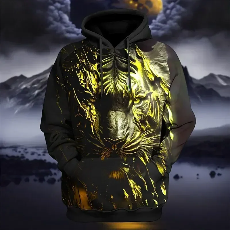 Толстовка мужская с длинным рукавом, свободный дизайнерский свитшот с 3d принтом тигра, пуловер большого размера 4XL, одежда в стиле Харадзюку, Y2k, весна-осень 
Толстовка мужская с длинным рукавом, свободный дизайнерский свитшот с 3d принтом тигра, пуловер большого размера 4XL, одежда в стиле Харадзюку, Y2k, весна-осень