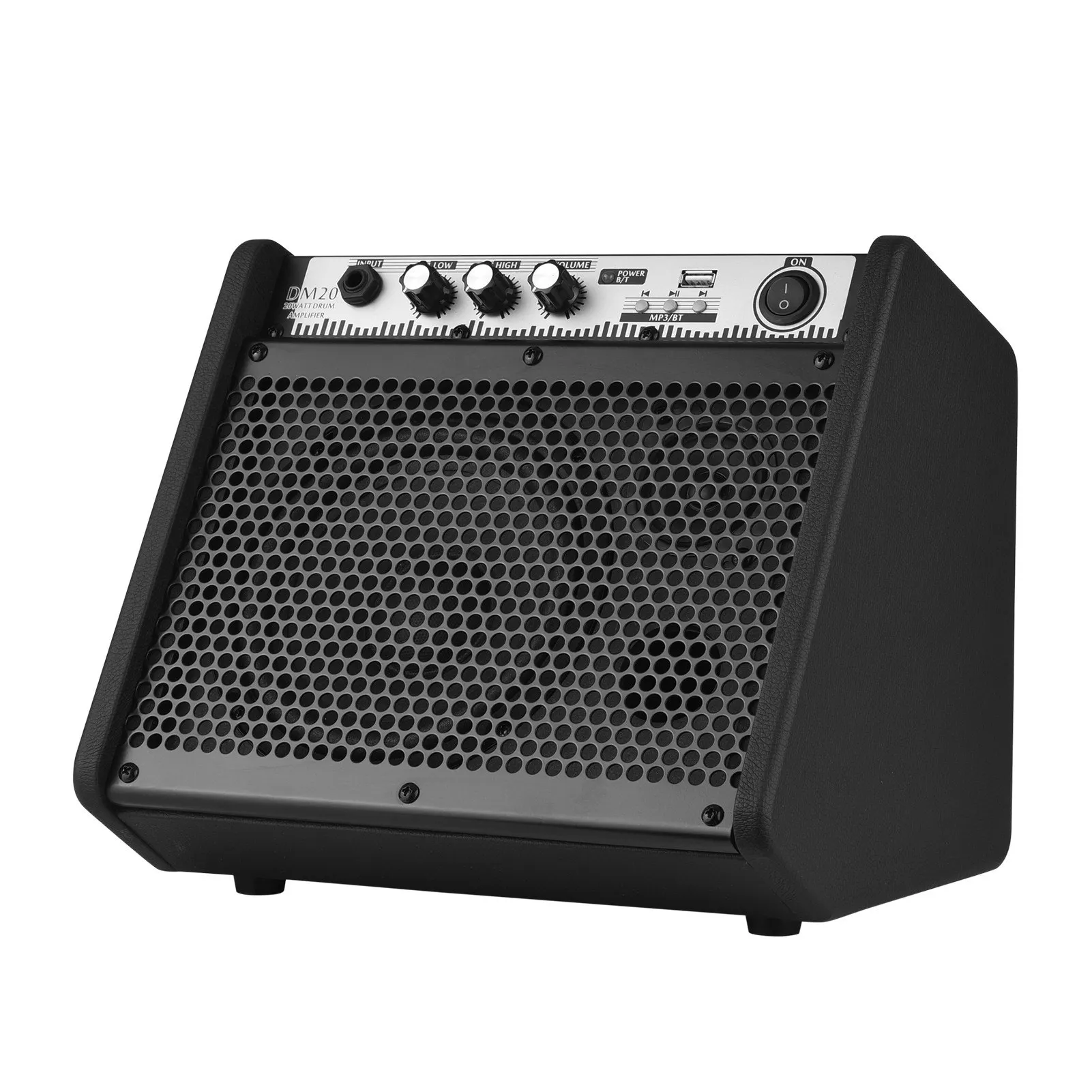 DM20 20W Electric Drum Amplifier Keyboard Amp Wireless BT Speaker 2-Band EQ Supports USB MP3 Player Function
DM20 20W Electric Drum Amplifier Keyboard Amp Wireless BT Speaker 2-Band EQ Supports USB MP3 Player Function