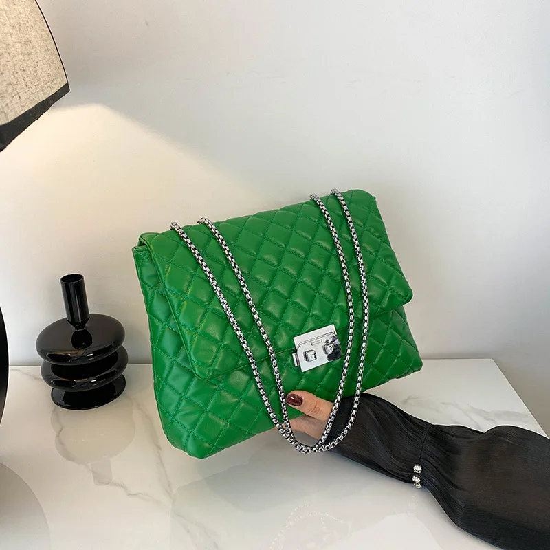 

Текстурированная маленькая сумочка для подмышек с металлической цепочкой, женская зимняя Модная ретро сумка через плечо, вместительная сумка-мессенджер на плечо, 2024