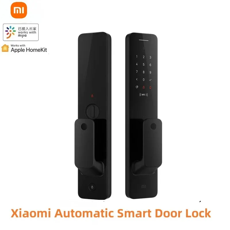Xiaomi автоматический умный дверной замок, биометрический идентификатор отпечатков пальцев, умный замок для безопасности, работает с Apple HomeKit и приложением Mi Home
Xiaomi автоматический умный дверной замок, биометрический идентификатор отпечатков пальцев, умный замок для безопасности, работает с Apple HomeKit и приложением Mi Home