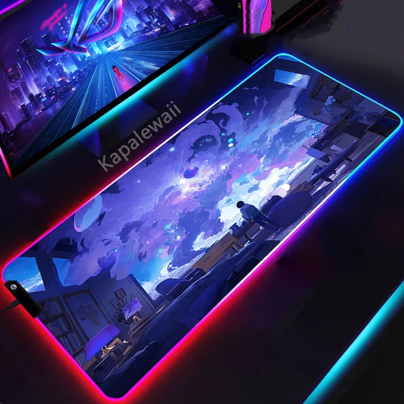 RGB Sky Cloud Backlit Mouse Pad Large Mouse Mat Game Compute Desk Mats Rubber Mousepad Anti-slip Mousemat Keyboard Laptop Carpet
RGB Sky Cloud Backlit Mouse Pad Large Mouse Mat Game Compute Desk Mats Rubber Mousepad Anti-slip Mousemat Keyboard Laptop Carpet
