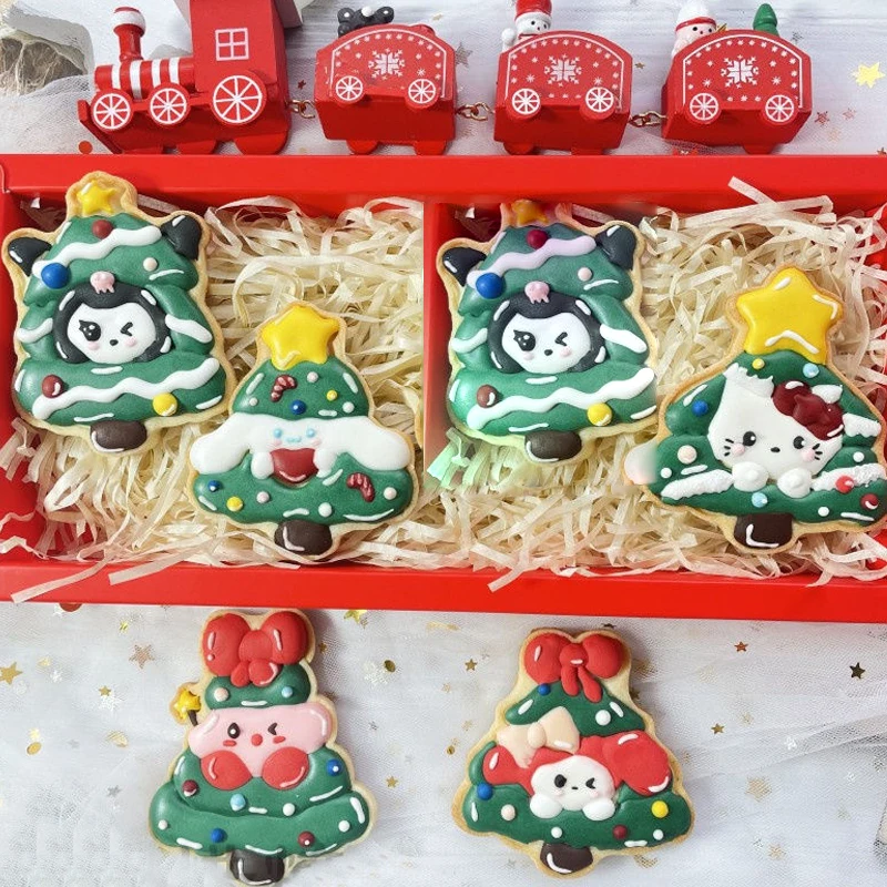 Christmas Anime Cartoon Hello Kitty Kuromi Tree Biscuit Mold Kawaii Practical Bake Tool Exquisite Compact Simple Kitchen Article
Christmas Anime Cartoon Hello Kitty Kuromi Tree Biscuit Mold Kawaii Practical Bake Tool Exquisite Compact Simple Kitchen Article