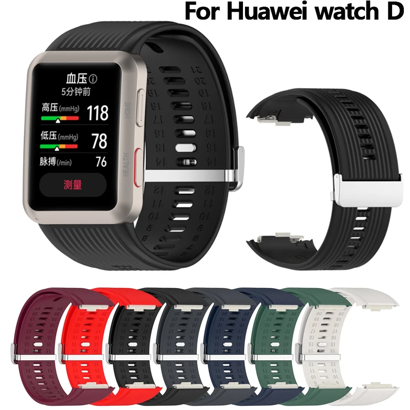 Новый Силиконовый ремешок для Huawei Watch D, ремешок со стальной пряжкой, высококачественный Официальный спортивный сменный однотонный браслет
Новый Силиконовый ремешок для Huawei Watch D, ремешок со стальной пряжкой, высококачественный Официальный спортивный сменный однотонный браслет