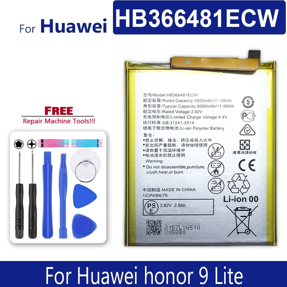 Новый аккумулятор HB366481ECW для Huawei P9 /p9 Lite Honor 8 P10 Lite Y6 II P8 Lite 2017 P20 Lite Honor 5C Ascend P9
Новый аккумулятор HB366481ECW для Huawei P9 /p9 Lite Honor 8 P10 Lite Y6 II P8 Lite 2017 P20 Lite Honor 5C Ascend P9