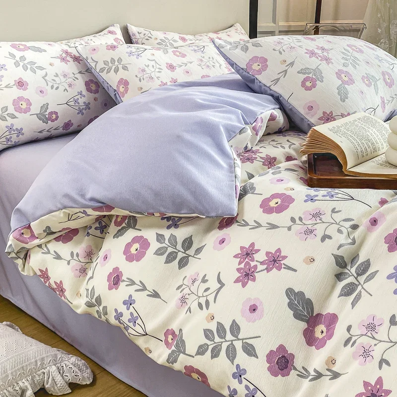 

Пододеяльник в цветочном стиле для односпальной кровати funda nordica cama de 150 пододеяльники Королевский размер постельное белье для дома (наволочка требуется заказ)