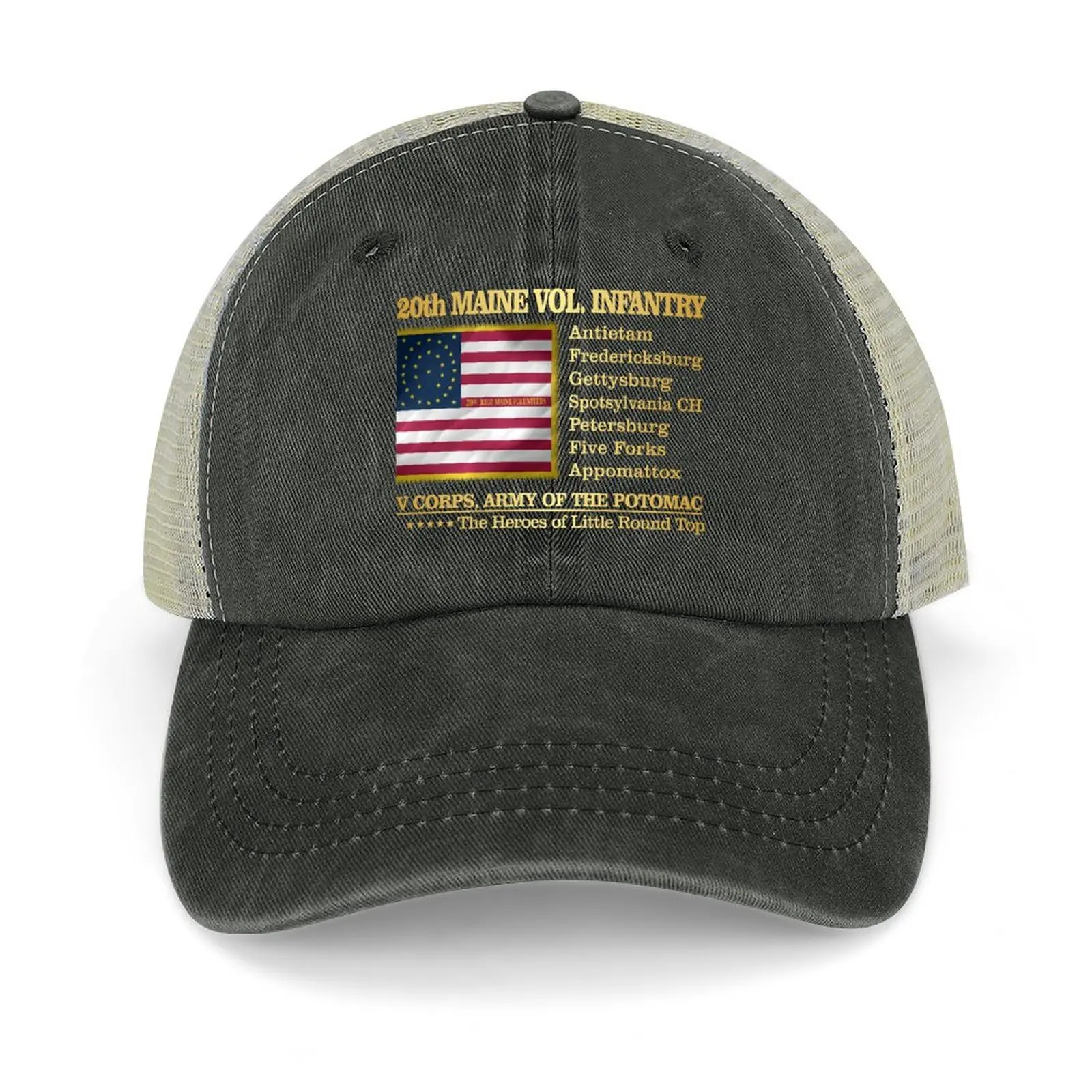 

20th Maine Volunteer Infantry (BH2) Cowboy Hat Sun Cap New In Hat Women's Beach Visor Men's