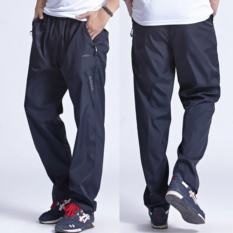 

2022 New 6XL Mens Sportswear Straight Casual Pants Outwear Quickly Dry Breathable Male Pants Men Active Sweatpants Trousers