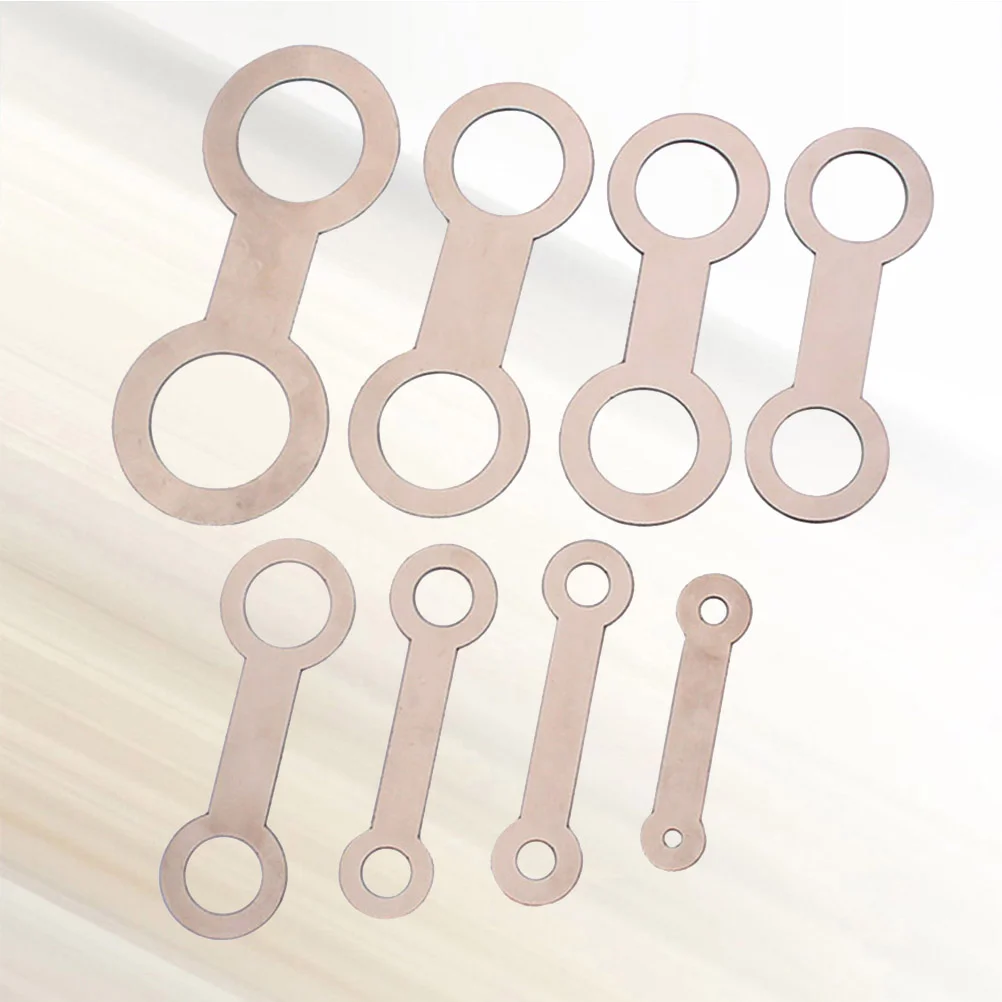 

8 PCS/Set Saxophone Adjustment Pad Leveling Tool along with Rings IRON Instrument Pads Repair