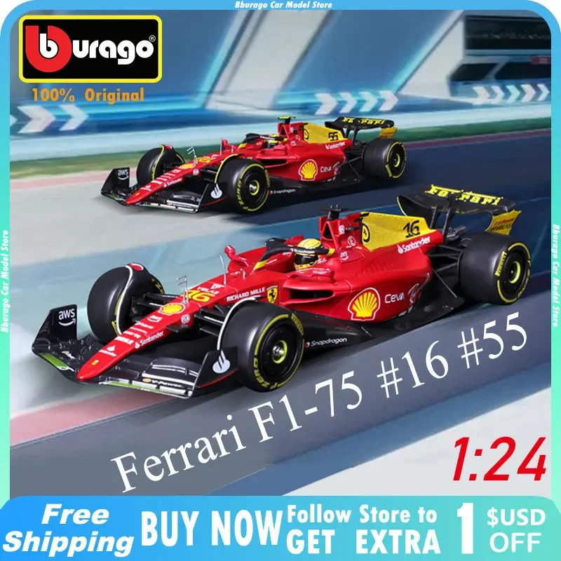 Bburago 1:24 Ferrari F1-75 2022 75th Anniversary Edition Simulated Alloy Racing Car Model Car Boy Gift Toy Anniversary Edition
Bburago 1:24 Ferrari F1-75 2022 75th Anniversary Edition Simulated Alloy Racing Car Model Car Boy Gift Toy Anniversary Edition