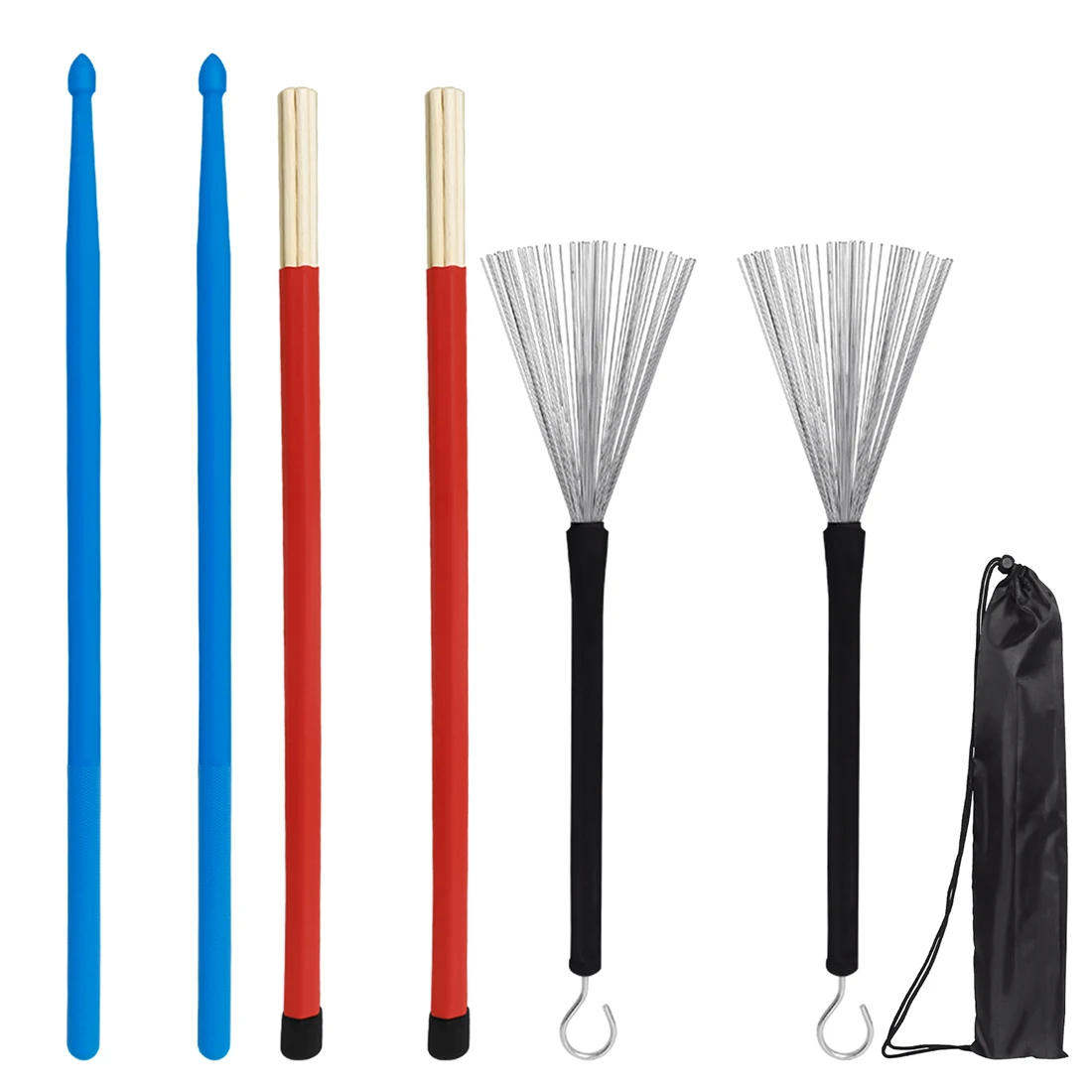 TZ-60 Drum Brushes Sticks Set 1 Pair Drum Brushes Nylon Drumstick Drum Brush And Bamboo Drumstick Percussion Parts & Accessory
TZ-60 Drum Brushes Sticks Set 1 Pair Drum Brushes Nylon Drumstick Drum Brush And Bamboo Drumstick Percussion Parts & Accessory