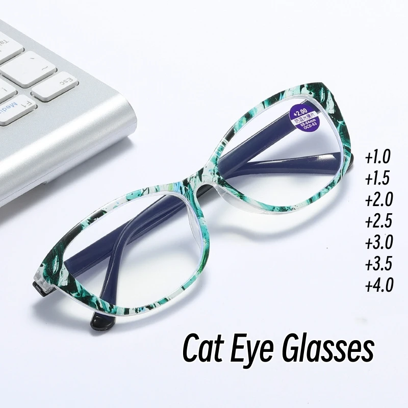Fashion Printed Anti Blue Light Reading Glasses High Definition Wear-resistant Presbyopic Eyewear Luxury Cat Eye Design Glasses
Fashion Printed Anti Blue Light Reading Glasses High Definition Wear-resistant Presbyopic Eyewear Luxury Cat Eye Design Glasses