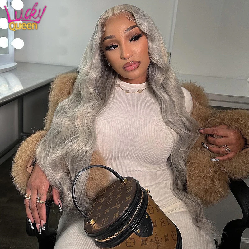 Ashy Grey Body Wave Transparent Lace Front Human Hair Wig Silver Gray HD 13X4 Frontal Wig 613 Colored Human Hair Wig Pre Plucked
Ashy Grey Body Wave Transparent Lace Front Human Hair Wig Silver Gray HD 13X4 Frontal Wig 613 Colored Human Hair Wig Pre Plucked