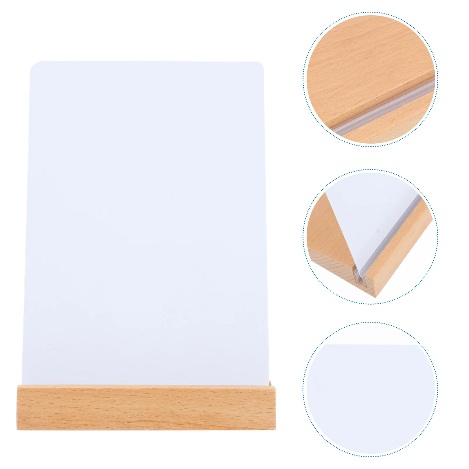 Message Board Wood Base Bulletin Board Desktop Notice Board Sign with Base ( Size)
Message Board Wood Base Bulletin Board Desktop Notice Board Sign with Base ( Size)