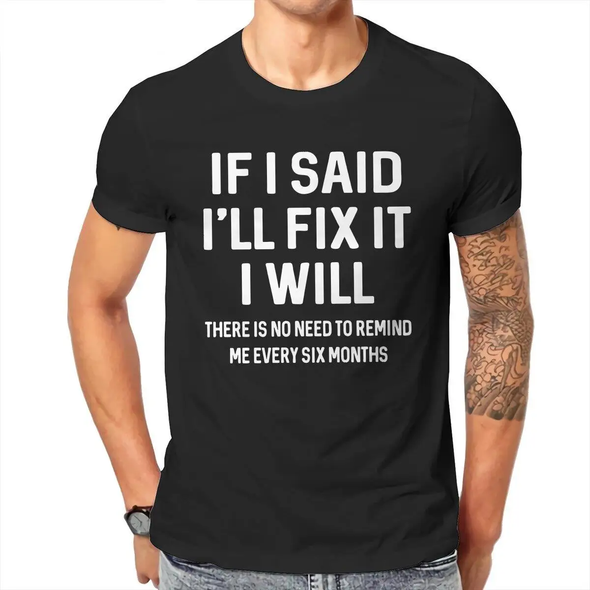 Men T-Shirts If I Said I'll Fix It I Will Funny Handyman Mechanic Humor Cotton Tee Shirt T Shirt Round Neck Clothes Graphic
Men T-Shirts If I Said I'll Fix It I Will Funny Handyman Mechanic Humor Cotton Tee Shirt T Shirt Round Neck Clothes Graphic