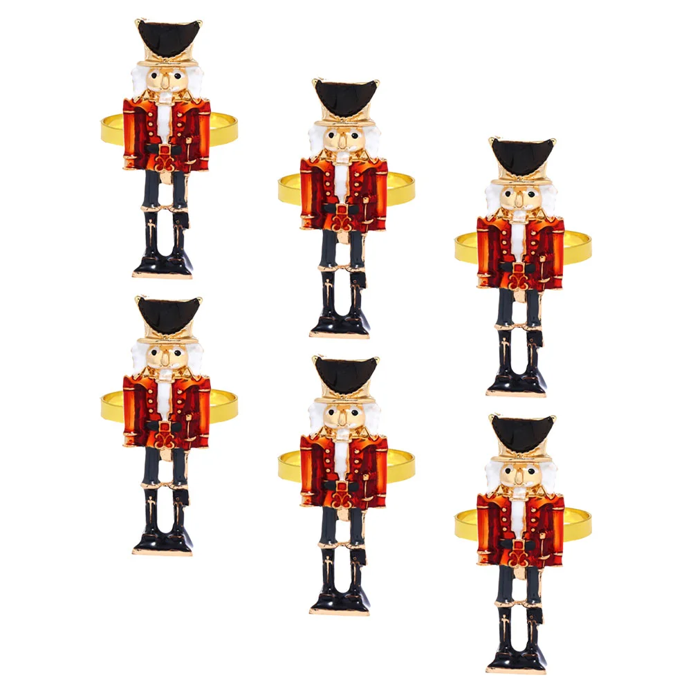 Metal Nutcracker Napkin Rings Soldier Table Holder Rings for Christmas Holiday New Year Wedding Party Table Decoration
Metal Nutcracker Napkin Rings Soldier Table Holder Rings for Christmas Holiday New Year Wedding Party Table Decoration