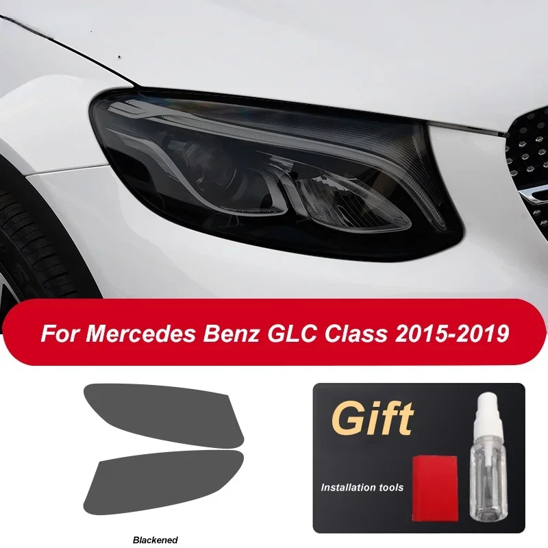 2-pcs car headlights protective film transparent black TPU sticker for Mercedes-Benz GLC class X253 C253 AMG 2015-On accessories
2-pcs car headlights protective film transparent black TPU sticker for Mercedes-Benz GLC class X253 C253 AMG 2015-On accessories