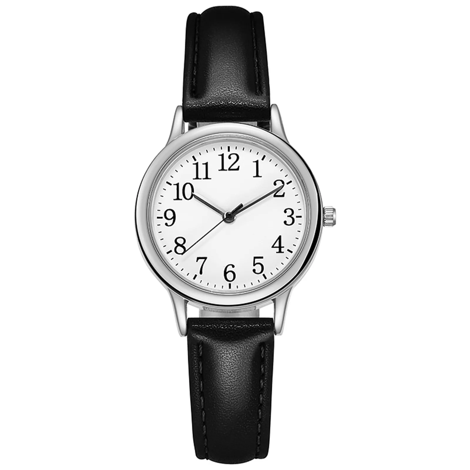 

Часы женские кварцевые с японским механизмом, изящные простые наручные часы с арабскими цифрами, с простым циферблатом
