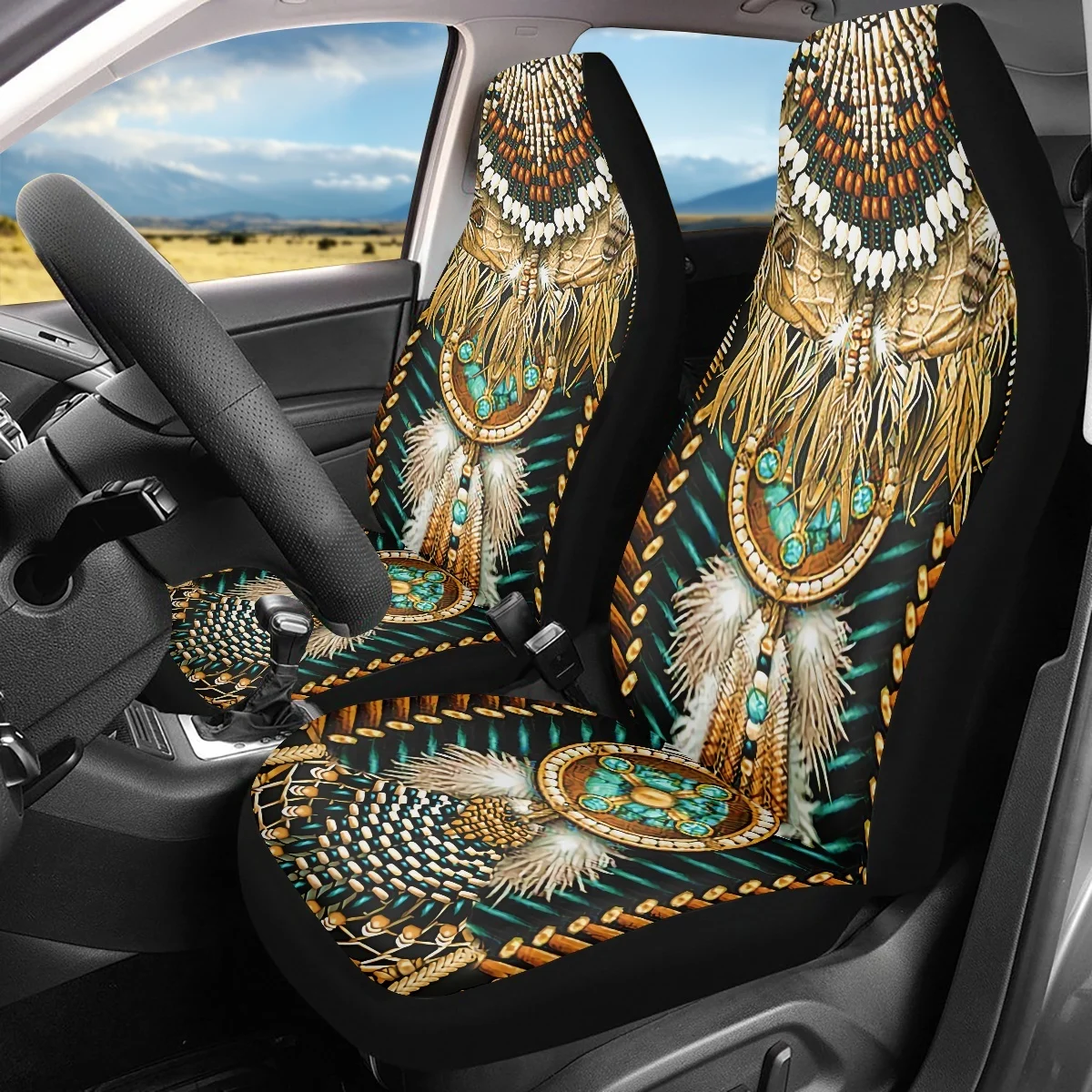 2023 New Fashion Ethnic Tribal Navajo Design Car Seat Covers for Women Car Accessories 2PCS Set Soft Front Seat Protector Cover
2023 New Fashion Ethnic Tribal Navajo Design Car Seat Covers for Women Car Accessories 2PCS Set Soft Front Seat Protector Cover