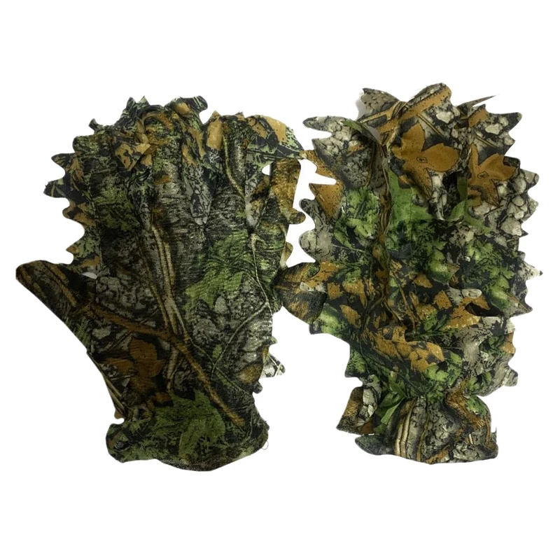 Outdoor Camo Gloves Comfortable Non-Slip Durable 3D Leaf Gloves Hunting Golves For Hunting Bird Watching
Outdoor Camo Gloves Comfortable Non-Slip Durable 3D Leaf Gloves Hunting Golves For Hunting Bird Watching