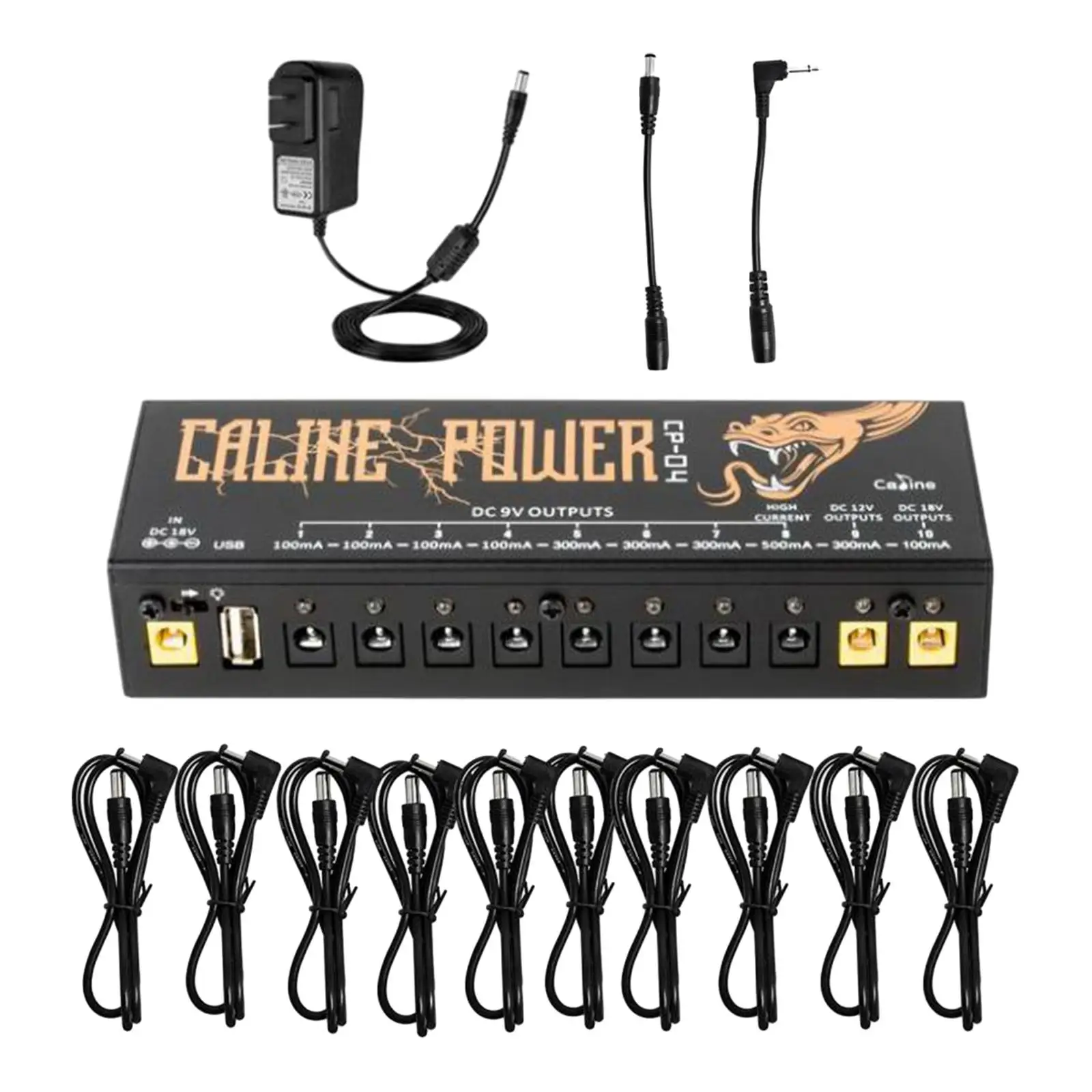 Guitar Effect Pedal for 9V/12V/18V Effect Pedal Guitar Parts Accessories with 10 Outputs Durable Guitar Pedals Power Supply
Guitar Effect Pedal for 9V/12V/18V Effect Pedal Guitar Parts Accessories with 10 Outputs Durable Guitar Pedals Power Supply
