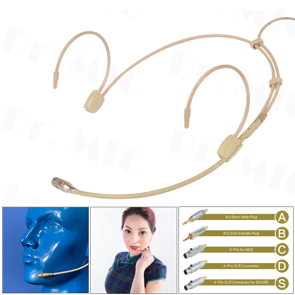 Cardioid Earhook Headworn Headset Microphone For Sennheiser For Wireless Steel Ear-hang Lightweight Hidden Mic
Cardioid Earhook Headworn Headset Microphone For Sennheiser For Wireless Steel Ear-hang Lightweight Hidden Mic