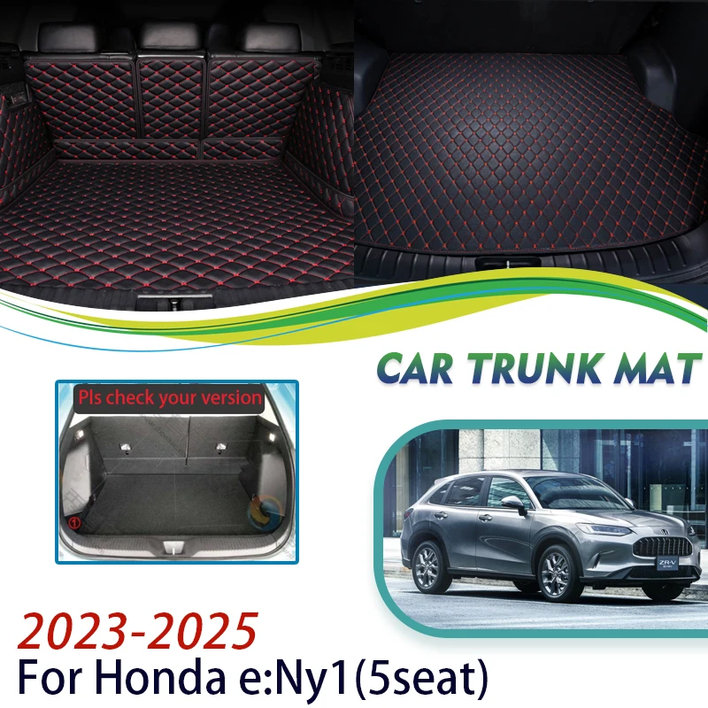 

For Honda e:Ny1 HR-V e:HEV RV5 2023 2024 2025 5seat Car Trunk Storage Pads Europe Electric Version Leather Mats Car Accessories