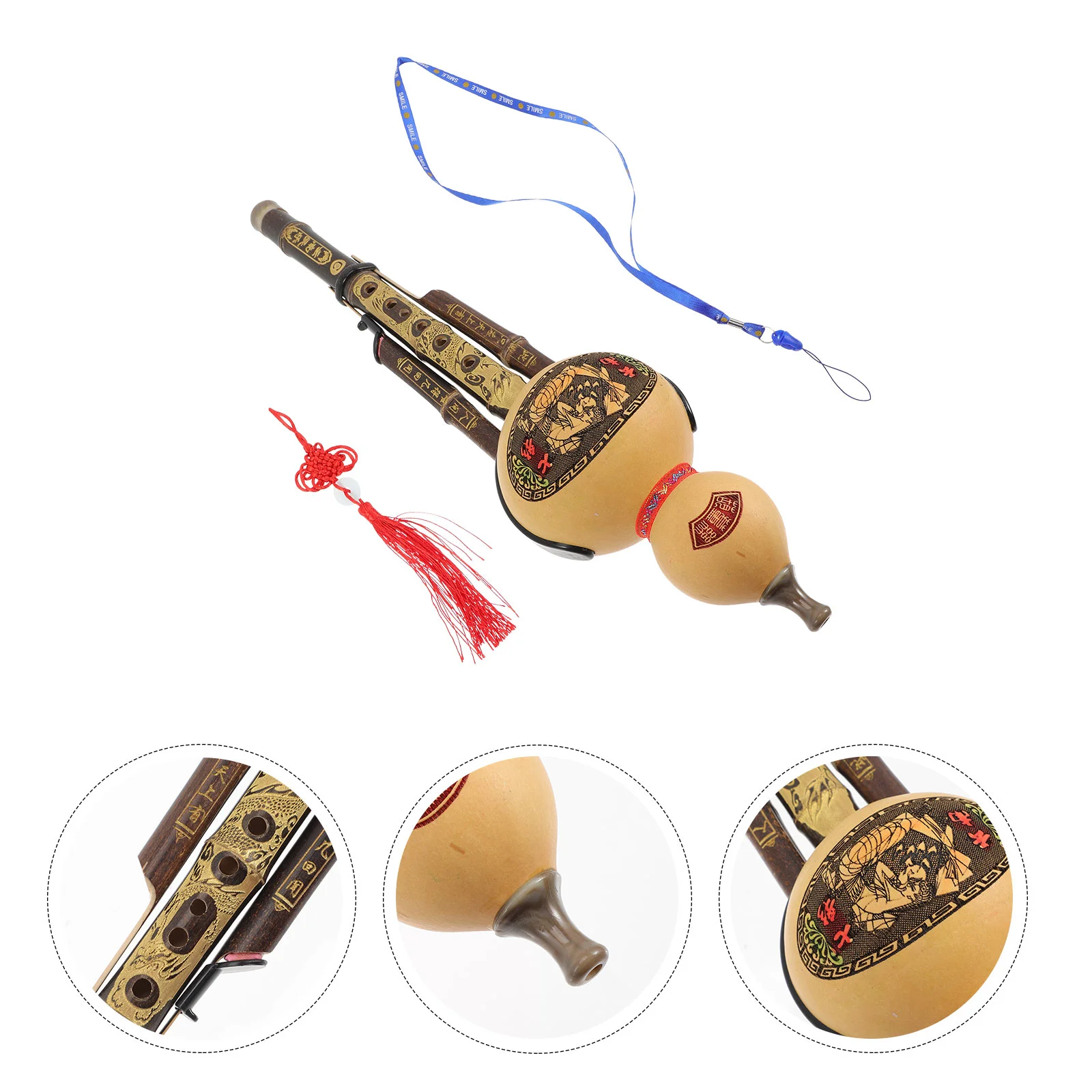 

Musical Instruments Hulusi for Beginners Gourd Cucurbit Flute Purple Bamboo Low Whistle Ethnic Style Chinese Student