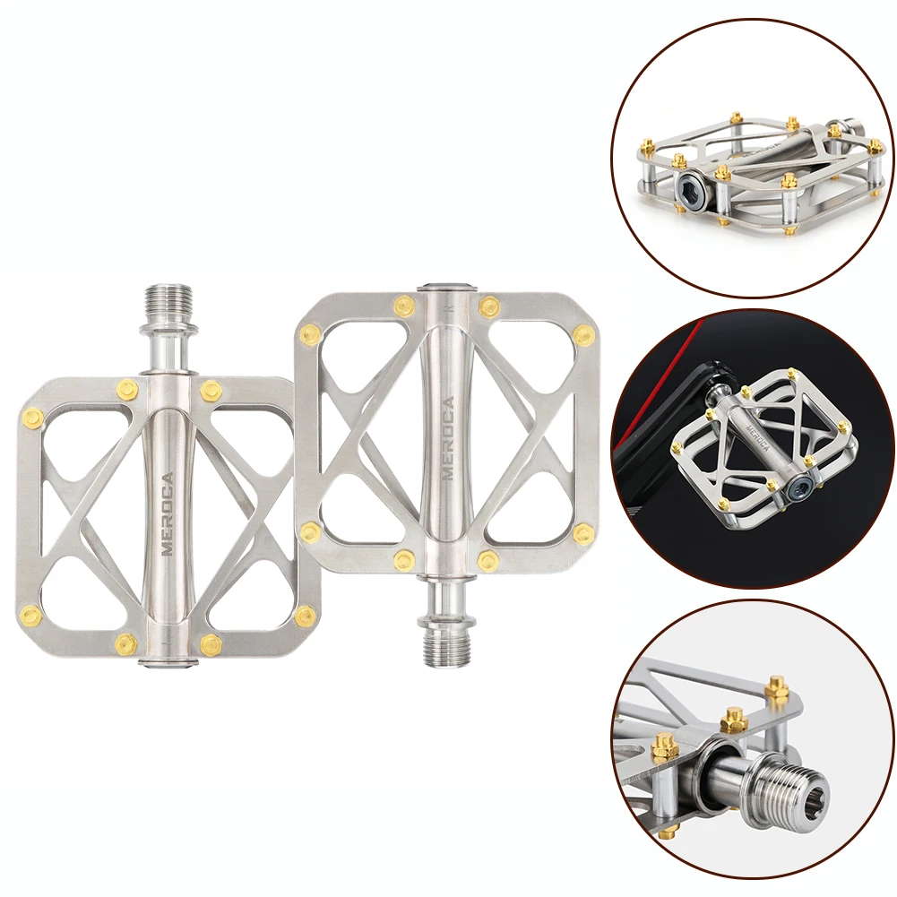 2PCS Bicycle Pedals Ultralight Alloy Pedal Wide Platform Pedals For Cycling 14mm Universal Thread Outdoor Accessories Durable
2PCS Bicycle Pedals Ultralight Alloy Pedal Wide Platform Pedals For Cycling 14mm Universal Thread Outdoor Accessories Durable