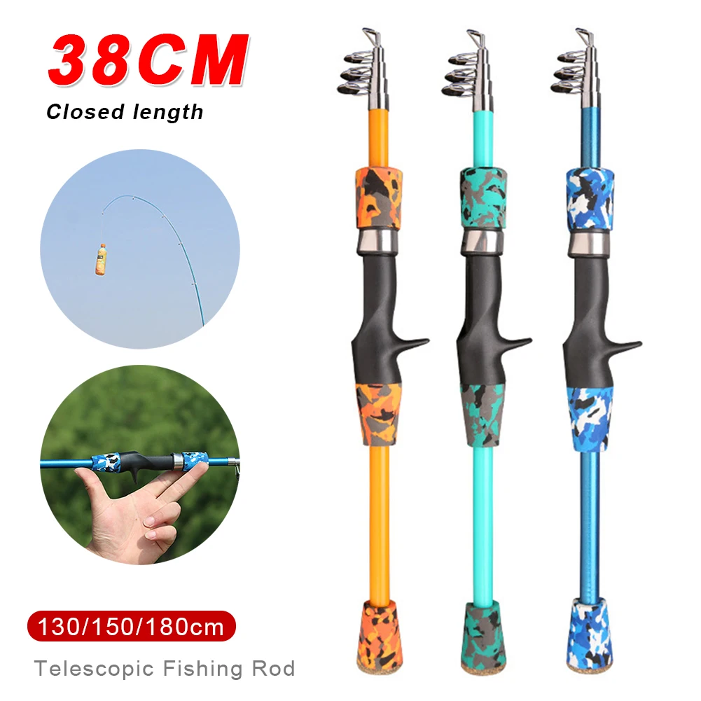 Portable Telescopic Fishing Rod 1.3m-1.8m Carbon Fiber EVA Handle Carp Spinning Casting Rod Pesca Fishing Pole Accessories
Portable Telescopic Fishing Rod 1.3m-1.8m Carbon Fiber EVA Handle Carp Spinning Casting Rod Pesca Fishing Pole Accessories