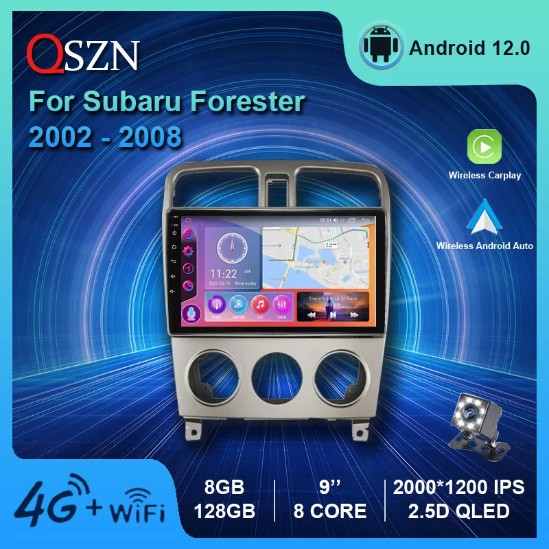 Автомобильный радиоприемник QSZN AI Voice для Subaru Forester SG 2002-2008, автомобильный мультимедийный видеоплеер, стерео 4G GPS
Автомобильный радиоприемник QSZN AI Voice для Subaru Forester SG 2002-2008, автомобильный мультимедийный видеоплеер, стерео 4G GPS