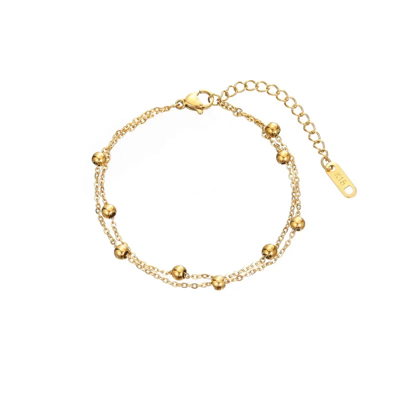 fashion simple a ball charm bracelet stainless steel women's jewelry gift LL22402 
fashion simple a ball charm bracelet stainless steel women's jewelry gift LL22402