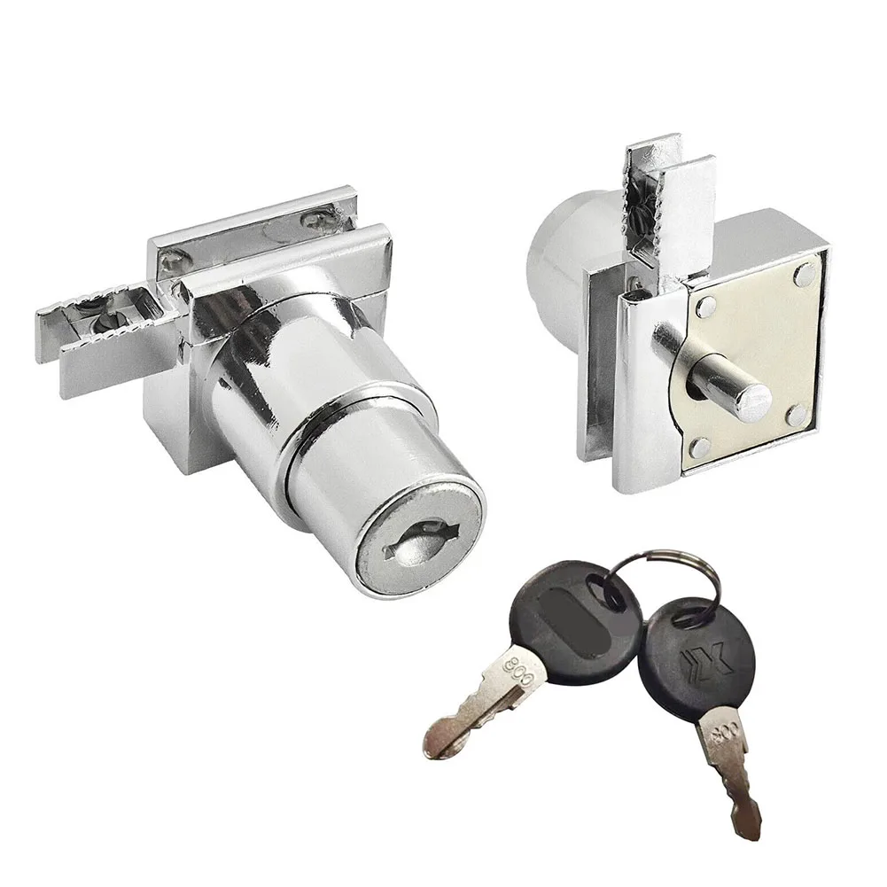 1/4x Door Lock Showcase Sliding Glass Door Lock Set W / Key For Display Cabinet Terrarium Security Lock Door Hardware
1/4x Door Lock Showcase Sliding Glass Door Lock Set W / Key For Display Cabinet Terrarium Security Lock Door Hardware