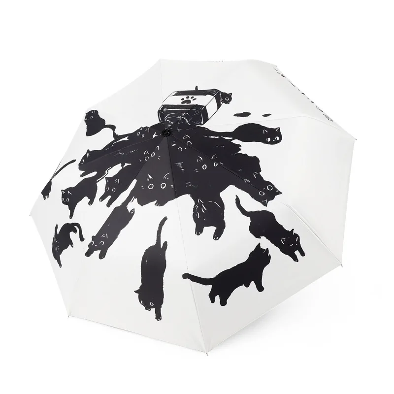 Automatic Cat Pattern 3-Folding Umbrella Woman Men Umbrellas Folding Sun Umbrella Protection And Ultraviolet Protection Parasol
Automatic Cat Pattern 3-Folding Umbrella Woman Men Umbrellas Folding Sun Umbrella Protection And Ultraviolet Protection Parasol