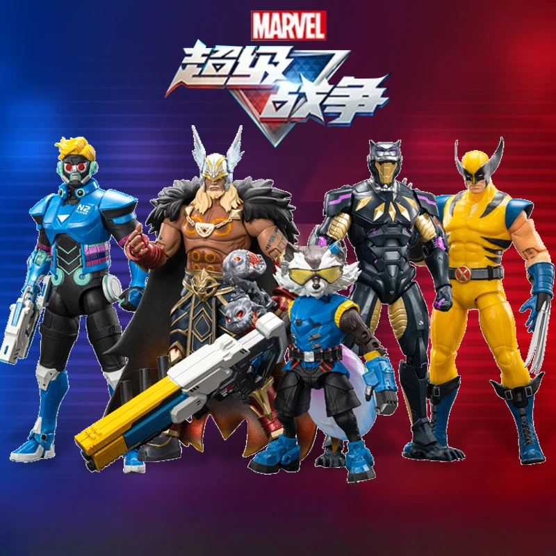 Genuine Marvel Hand-do Super War Game Peripheral Dolls Black Panther Wolverine Guardians of The Galaxy 3 Raccoon 2 Model Toys
Genuine Marvel Hand-do Super War Game Peripheral Dolls Black Panther Wolverine Guardians of The Galaxy 3 Raccoon 2 Model Toys