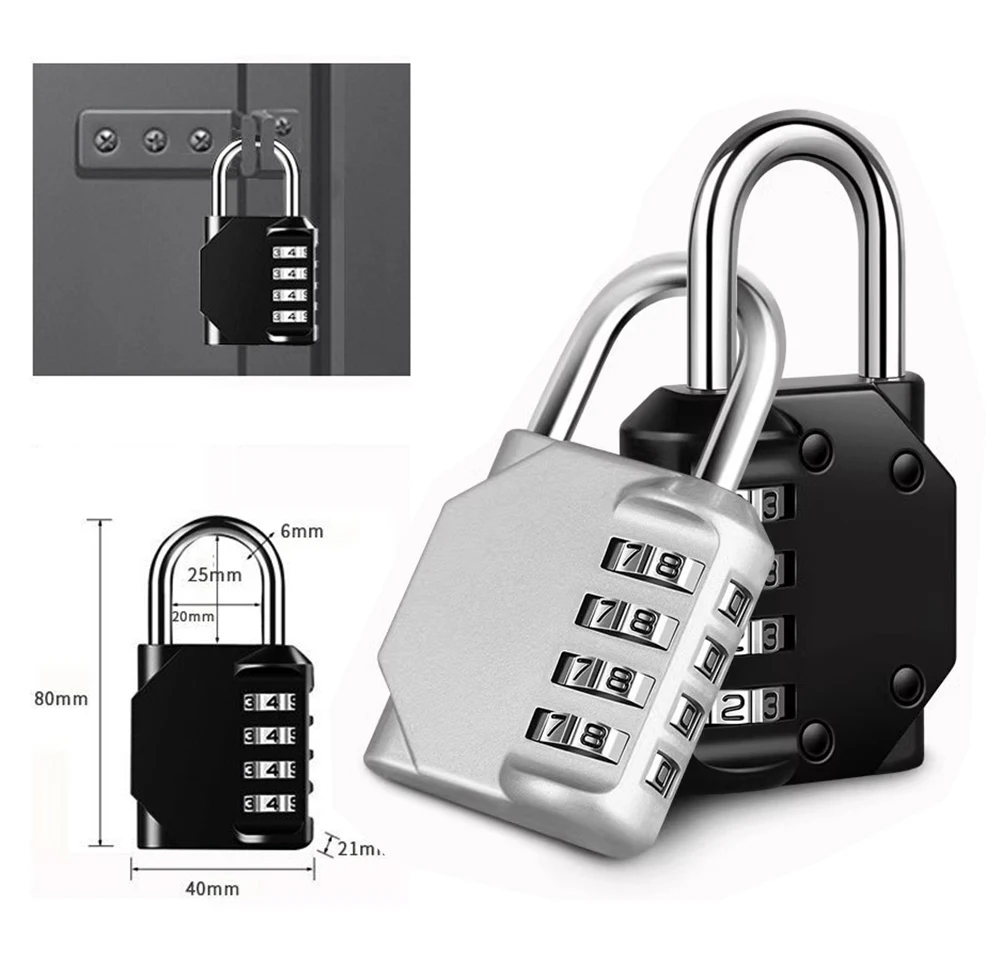 ORIA Combination Padlock 1PCS Password Locks 4 Digit Waterproof Outdoor Lock For Door Suitcase Bag Package Cabinet Locker Window 4 Mallzona S6d0557cd362d49d7bc8a75ee3d0d823eI ORIA Combination Padlock 1PCS Password Locks 4 Digit Waterproof Outdoor Lock For Door Suitcase Bag Package Cabinet Locker Window Mallzona