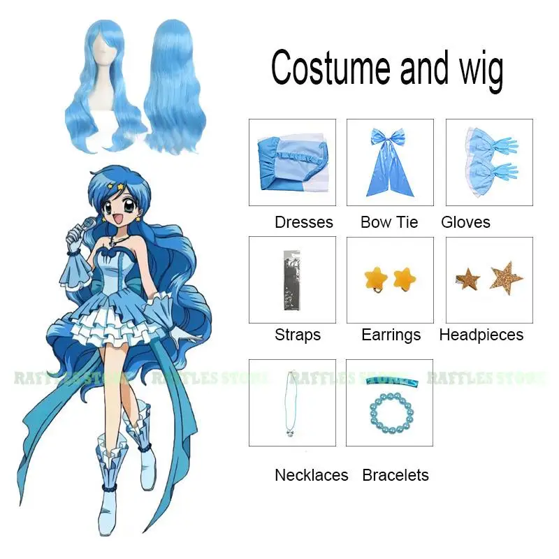 Hanon Hosho Cosplay Costume Wig Blue Mermaid Melody Dress Hanon Dress Cosplay Costume Wig Gloves Halloween Princesses Gown
Hanon Hosho Cosplay Costume Wig Blue Mermaid Melody Dress Hanon Dress Cosplay Costume Wig Gloves Halloween Princesses Gown