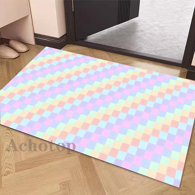Rainbow Colours Kawaii Diatom Door Mat Bathroom Rug Super Absorbent Carpet for Shower Room Entrance Kitchen Drying Foot Mats
Rainbow Colours Kawaii Diatom Door Mat Bathroom Rug Super Absorbent Carpet for Shower Room Entrance Kitchen Drying Foot Mats