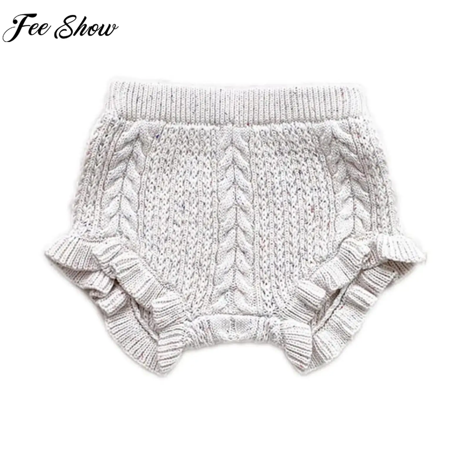 

Infant Boys Girls Casual Cotton Knit Bloomers Stretchable Ruffles Shorts Diaper Covers Underwear Panties Daily Wear Loungewear