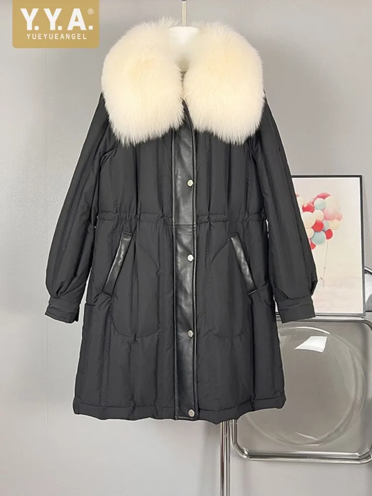 New 2022 Winter Outerwear High Street Women Down Coat Fashion Fox Fur Collar Warm Overcoat Long Sleeve Casual Female Long Coat
New 2022 Winter Outerwear High Street Women Down Coat Fashion Fox Fur Collar Warm Overcoat Long Sleeve Casual Female Long Coat
