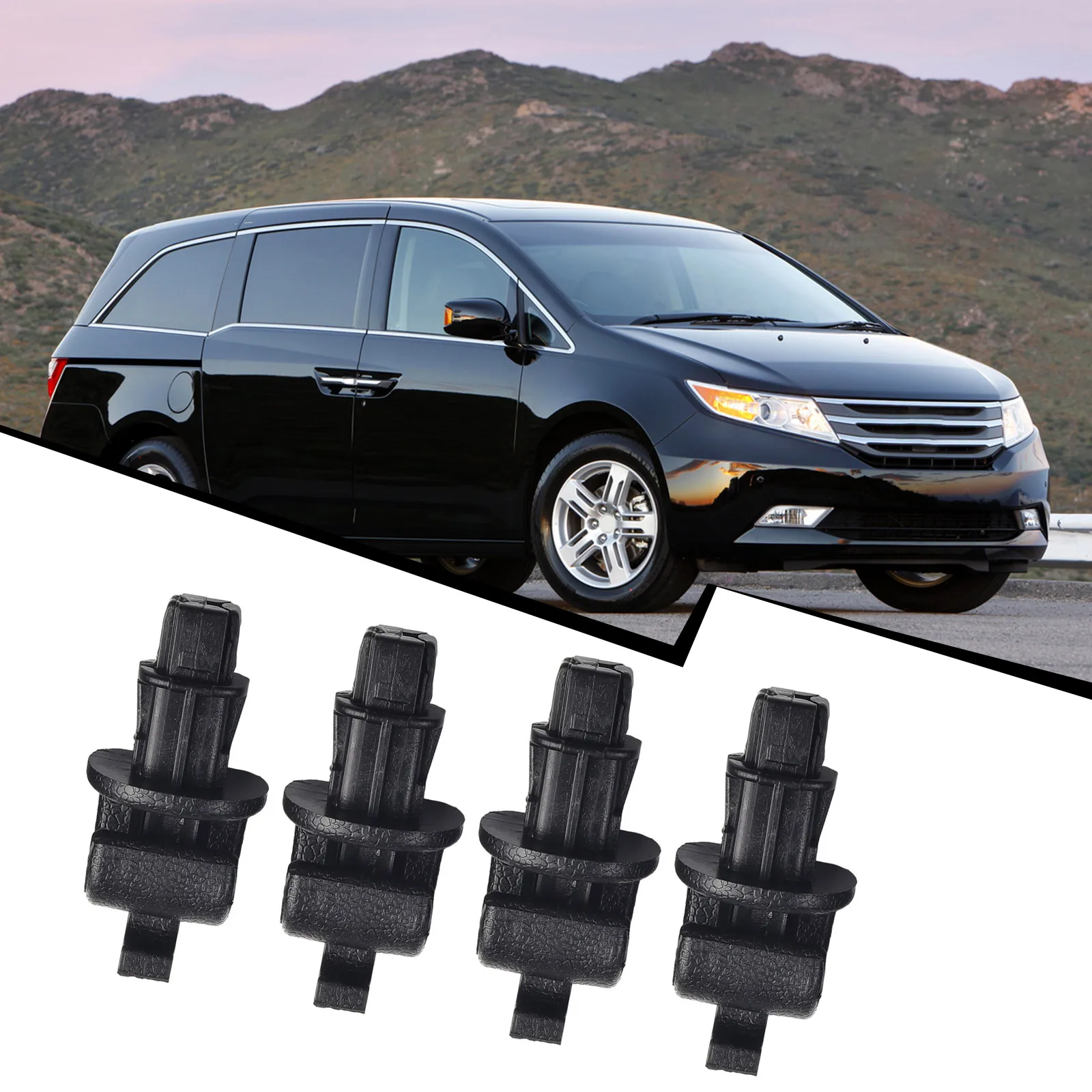 4 PCS Sun Shade Hook Clip Kit FOR Honda Odyssey 2005-2010 Sliding Door Black Plastic Accessories For Vehicles
4 PCS Sun Shade Hook Clip Kit FOR Honda Odyssey 2005-2010 Sliding Door Black Plastic Accessories For Vehicles
