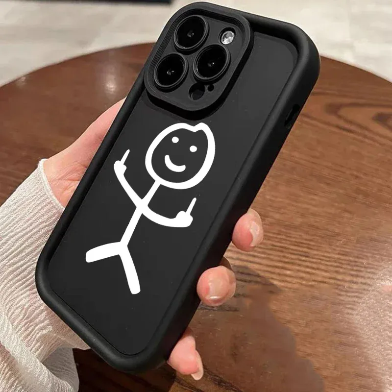 Funny Middle Finger Cute Man Matchman Soft TPU Case For iPhone 16 15 11 13 14 12 Pro Max 15 Plus Mini 16Pro Silicone Phone Cover Funny Middle Finger Cute Man Matchman Soft TPU Case For iPhone 16 15 11 13 14 12 Pro Max 15 Plus Mini 16Pro Silicone Phone Cover