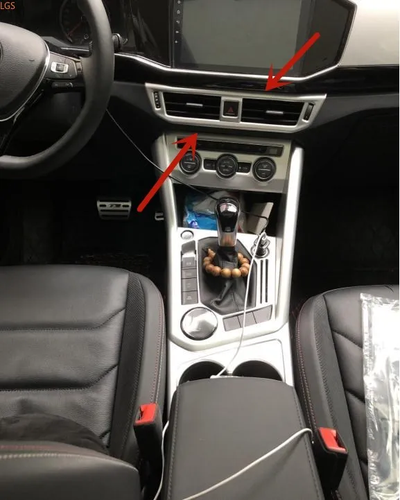

Хромированная центральная консоль из АБС-пластика для Volkswagen TAYRON 2019-2021, декоративная панель для кондиционирования воздуха и вентиляции, автомобильные аксессуары против царапин