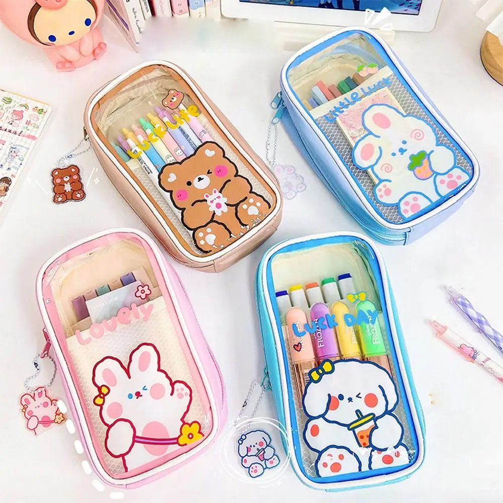 Supplies Learning Stationery Pen Pouch Rabbit Pen Bag Bear Pencil Case Pencil Bag Transparent Pen Bag Zipper Pouch
Supplies Learning Stationery Pen Pouch Rabbit Pen Bag Bear Pencil Case Pencil Bag Transparent Pen Bag Zipper Pouch