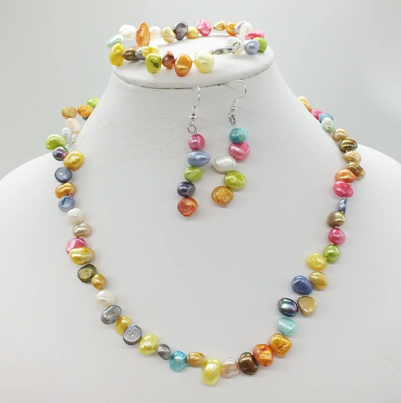 It is great alone, 8-9MM Mixed Color Natural Baroque Pearl Necklace / Stud Earrings / Bracelet, Classic African Bridal Necklace
It is great alone, 8-9MM Mixed Color Natural Baroque Pearl Necklace / Stud Earrings / Bracelet, Classic African Bridal Necklace
