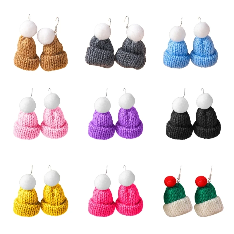 Festive Circle Dangle Earrings Ornament and Fashionable Candy Color Drop Ear Rings Knitted Hat Earrings Accessories
Festive Circle Dangle Earrings Ornament and Fashionable Candy Color Drop Ear Rings Knitted Hat Earrings Accessories