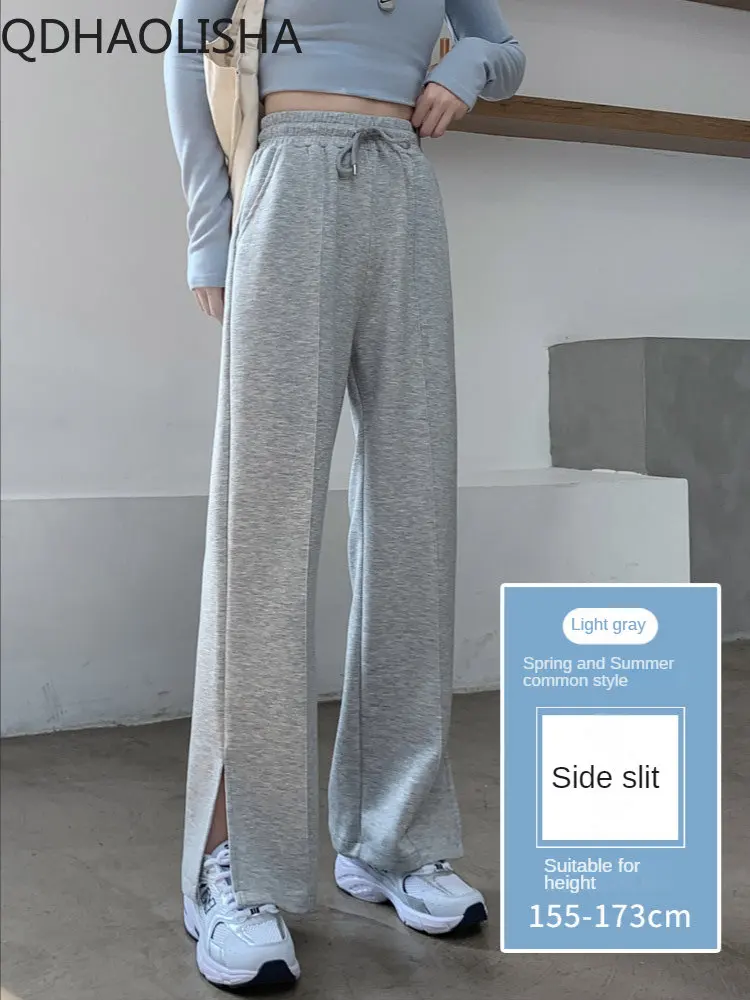 2023 New Spring Autumn Women's Trousers Split Straight Fashion Trend Casual Loose and Elegant Stacked Pants Sweat Pants Joggers
2023 New Spring Autumn Women's Trousers Split Straight Fashion Trend Casual Loose and Elegant Stacked Pants Sweat Pants Joggers