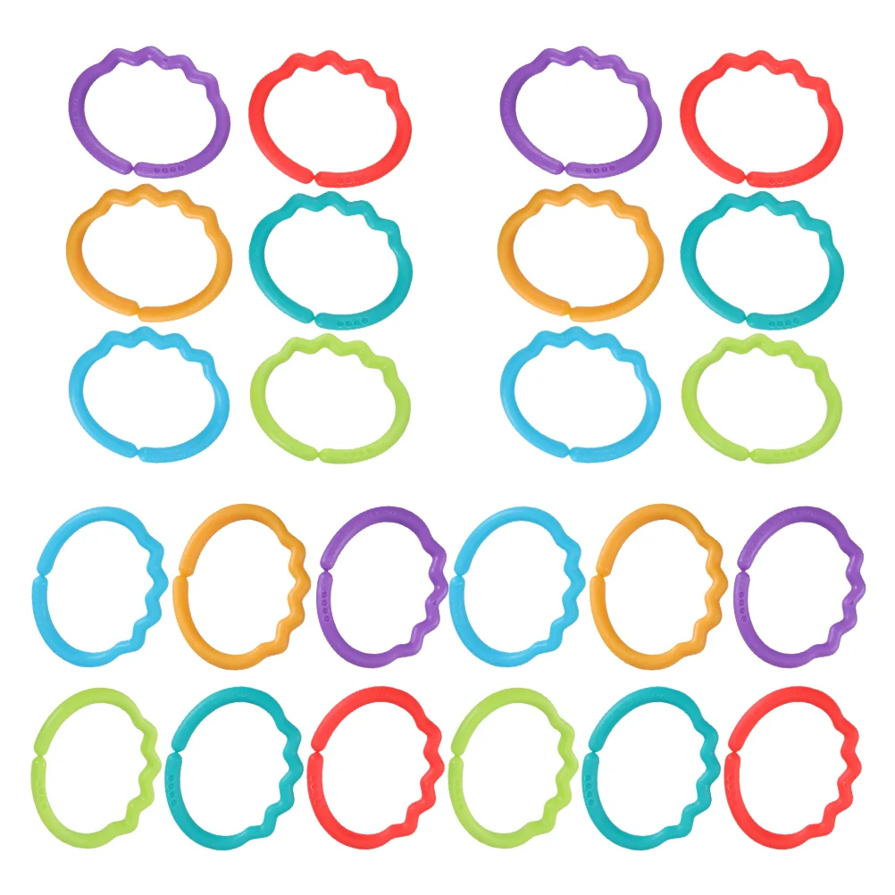 24 Pcs Finger Connecting Ring Infant Toy Toys Molar Pacifying Plaything Baby Rings Comforting Playthings Hand Grip
24 Pcs Finger Connecting Ring Infant Toy Toys Molar Pacifying Plaything Baby Rings Comforting Playthings Hand Grip