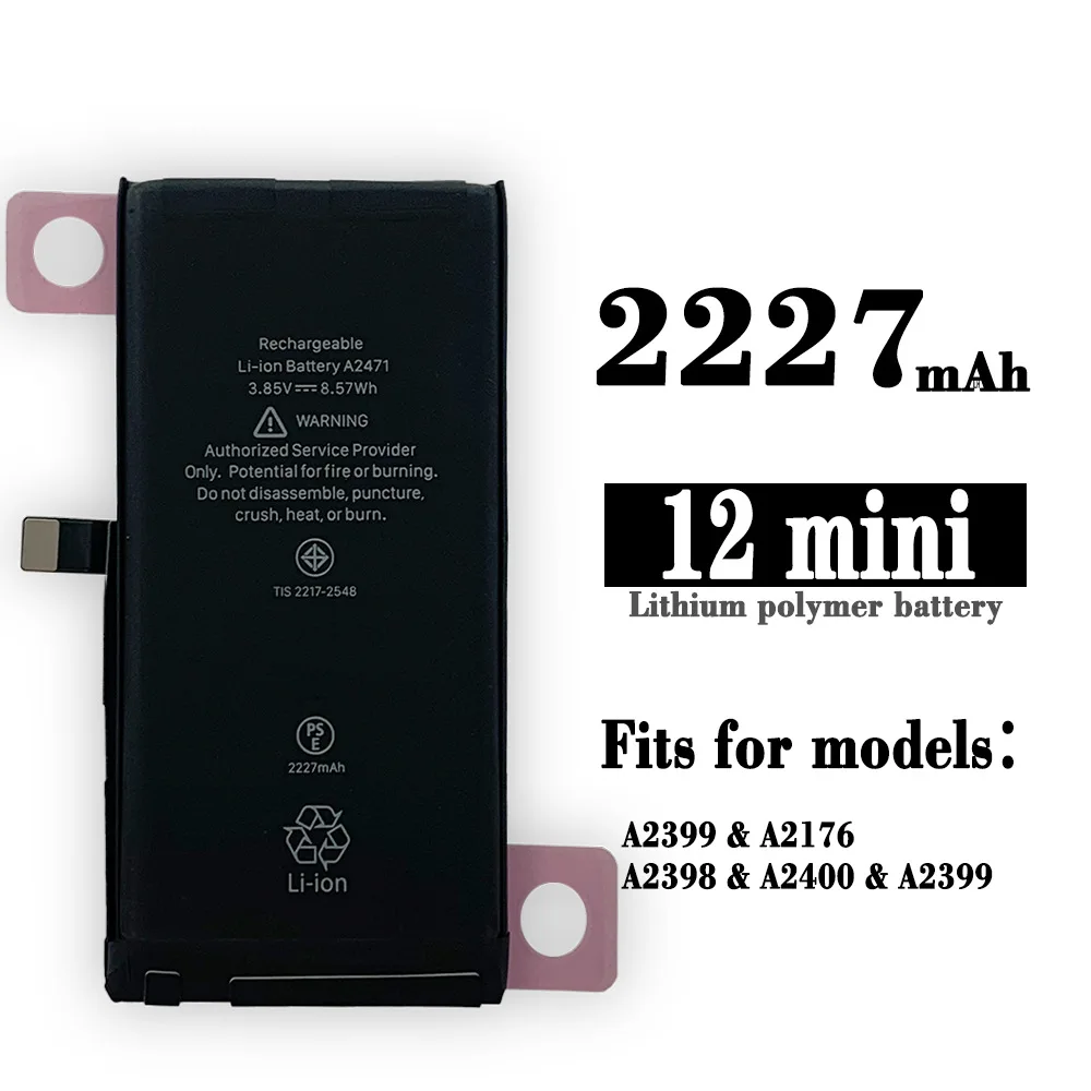 100% Orginal Replacement Battery For Iphone12mini 12 MINI Phone A2399 2176 2398 2400 2399 High Quality Lithium Battery
100% Orginal Replacement Battery For Iphone12mini 12 MINI Phone A2399 2176 2398 2400 2399 High Quality Lithium Battery