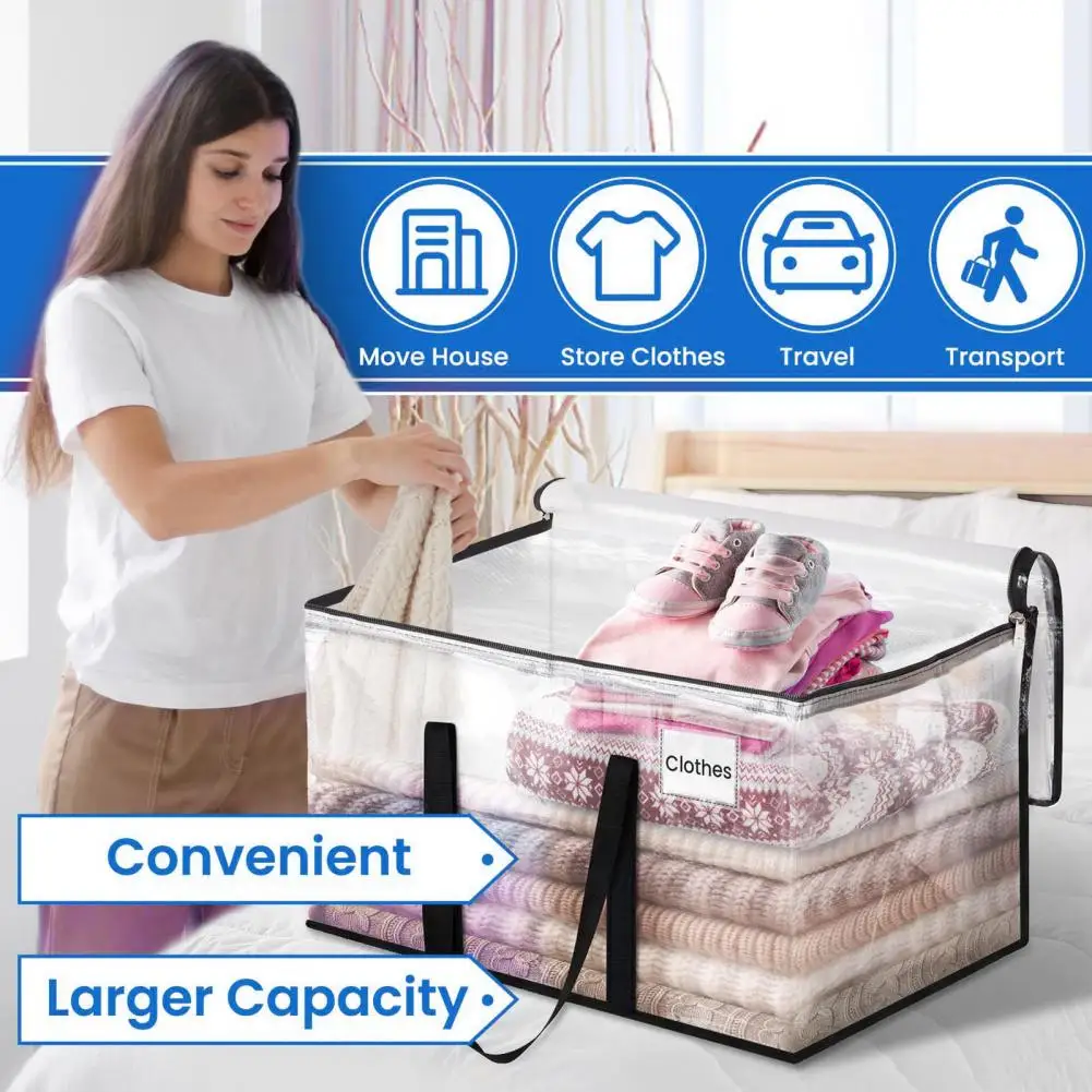 Storage Tote Bag Waterproof Capacity Clothes Quilt Moving Bag with Reinforced Handle Zipper Closure Durable Storage for Home
Storage Tote Bag Waterproof Capacity Clothes Quilt Moving Bag with Reinforced Handle Zipper Closure Durable Storage for Home
